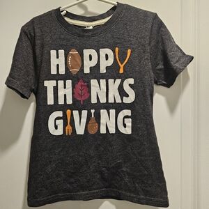 5t Instant‎ Message gray HAPPY THANKSGIVING t-shirt
